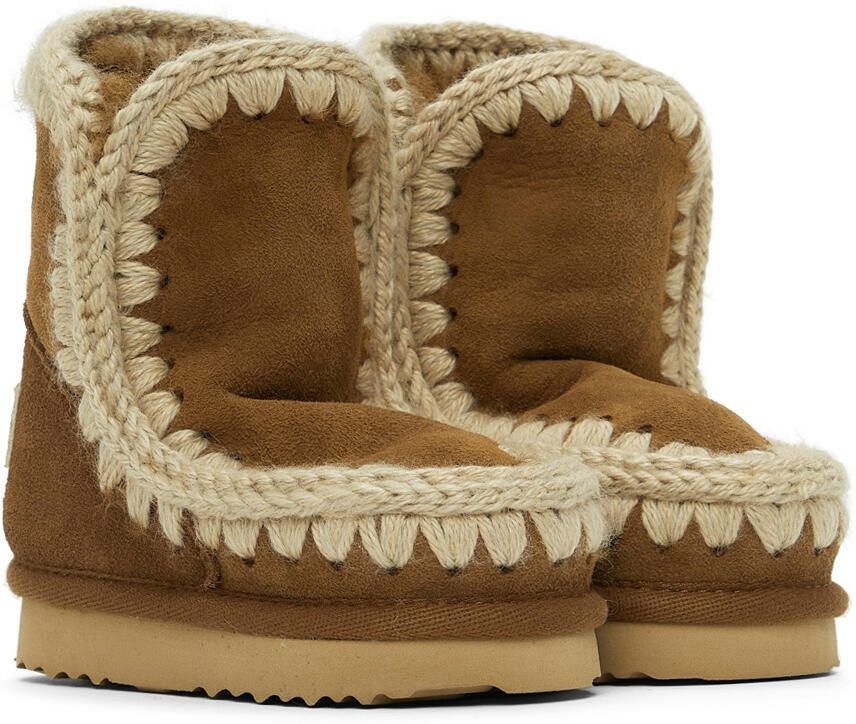 Mou Baby Tan Suede Ankle Boots - Picture 3