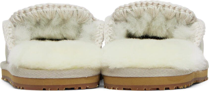 Mou Gray Full Stitch Slippers - Picture 2