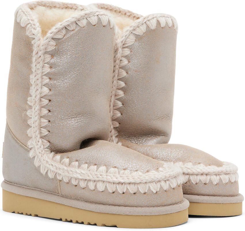 Mou Gray Suede Boots - Picture 3