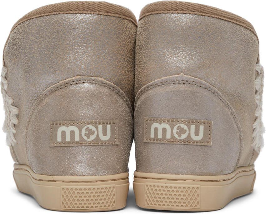 Mou Grey Metallic Sneaker Boots - Picture 2