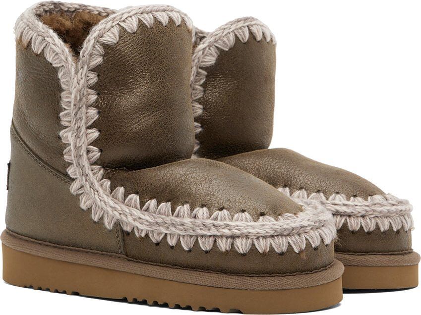 Mou Khaki Suede Boots - Picture 3