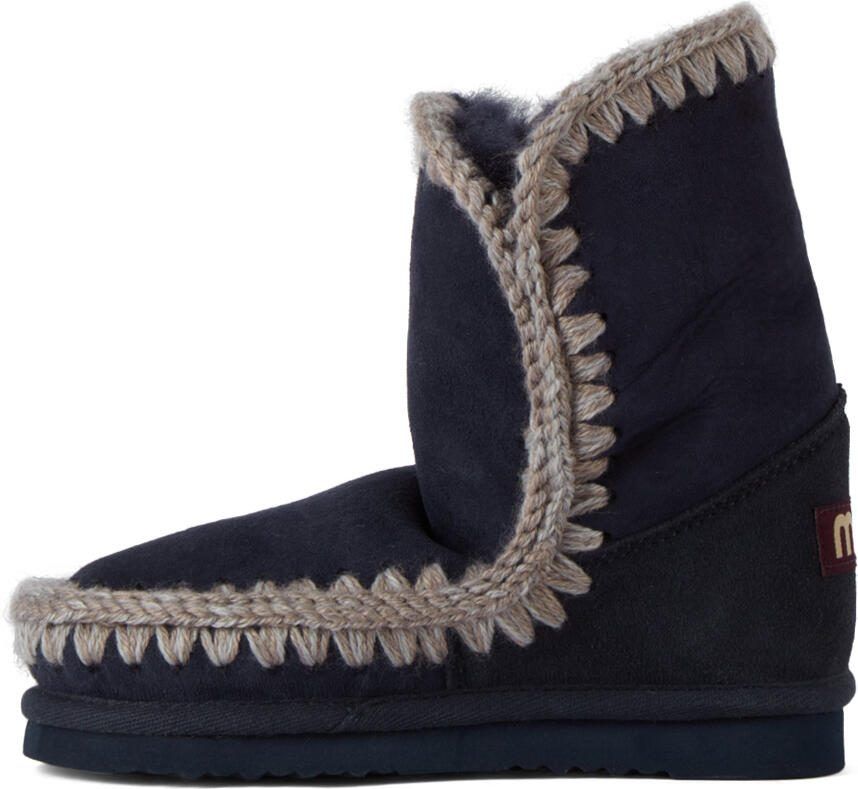 Mou Kids Navy Ankle 18 Boots - Picture 2