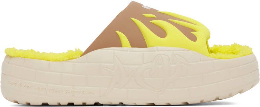 MSGM Brown  Yellow Acupuncture Edition NYU Slides - Picture 4
