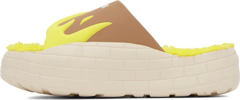 MSGM Brown  Yellow Acupuncture Edition NYU Slides - Picture 3