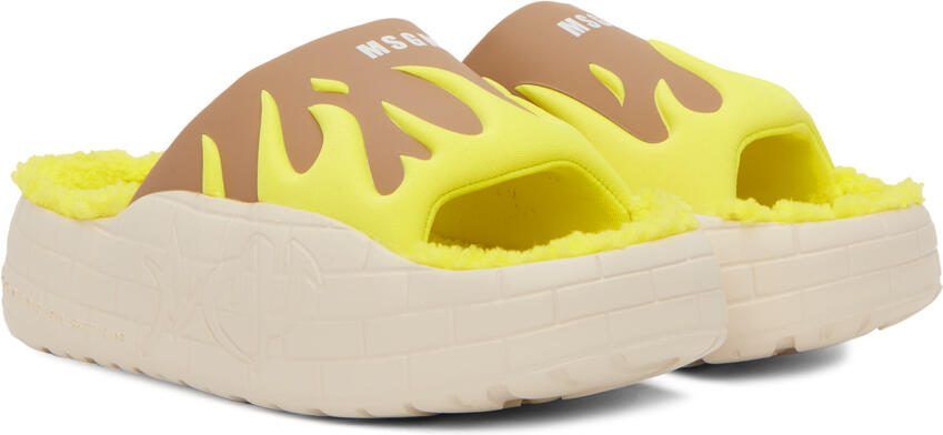 MSGM Brown  Yellow Acupuncture Edition NYU Slides - Picture 2