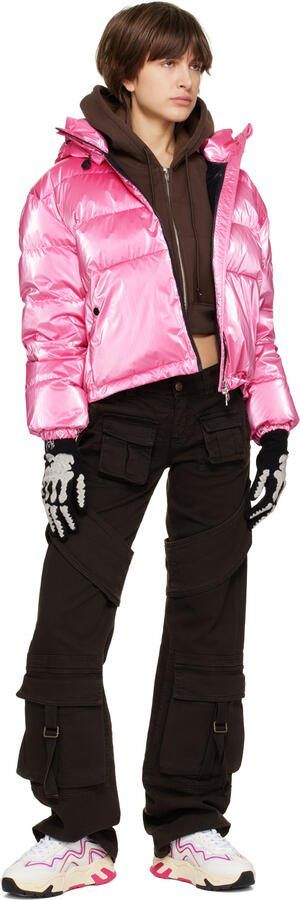 MSGM White  Pink Vortex Sneakers - Picture 4