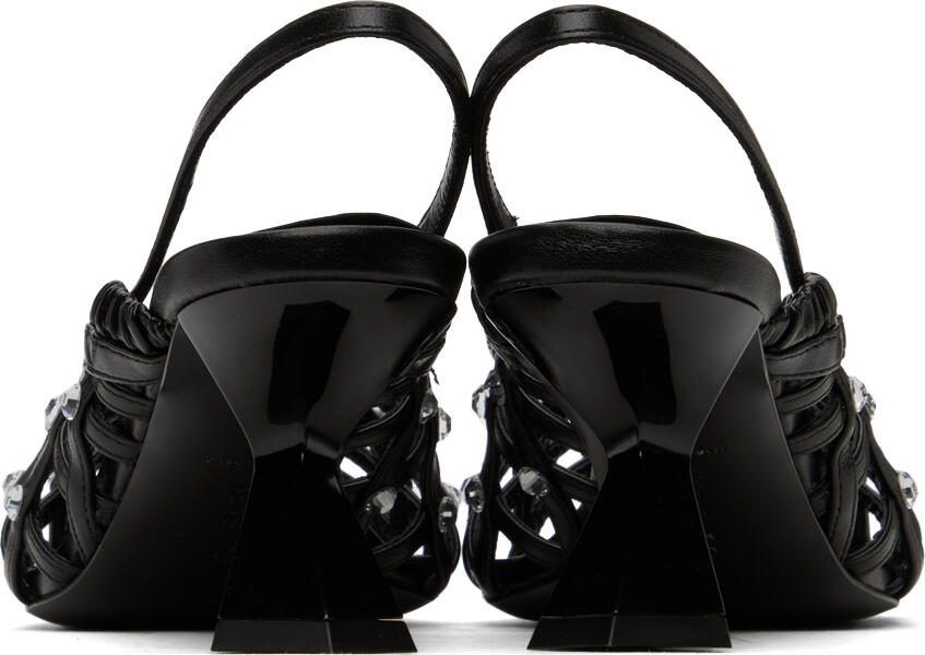 Nensi Dojaka Black Slingback Heels