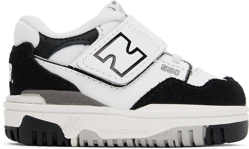 New Balance Baby Black  White 550 Sneakers - Picture 4