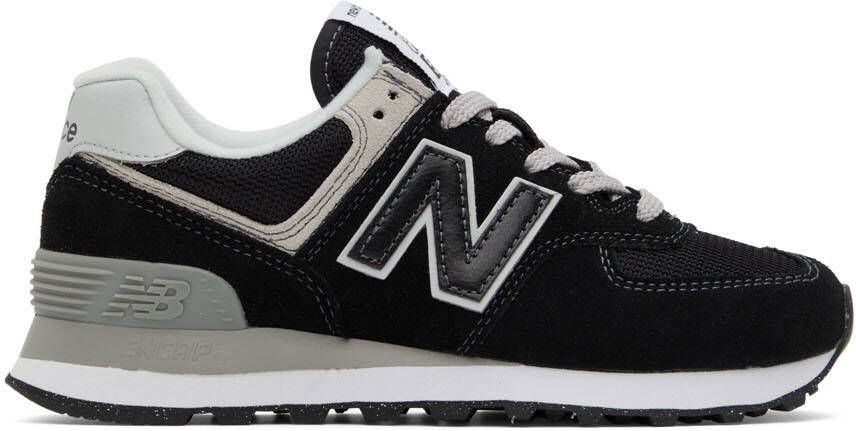 New Balance Black  Gray 574 Core Sneakers - Picture 5