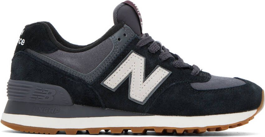 New Balance Black  Gray 574 Sneakers
