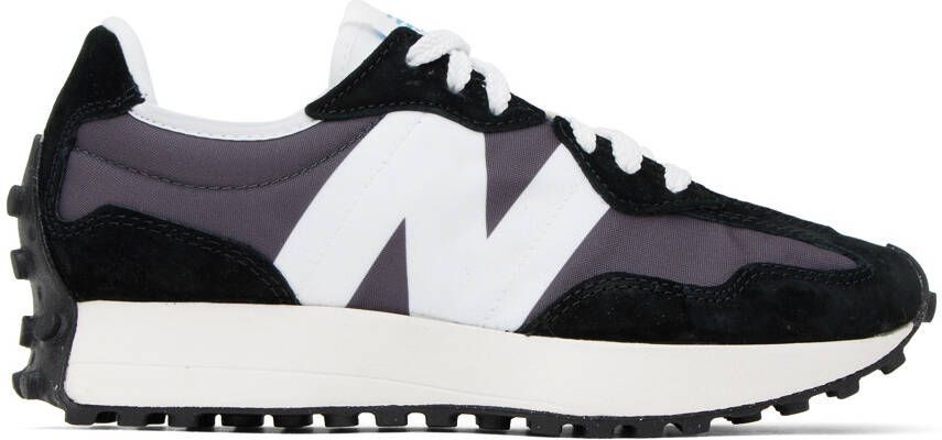 New Balance Black  White 327 Sneakers - Picture 5