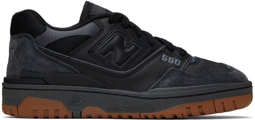 New Balance Black BB550 Sneakers - Picture 5