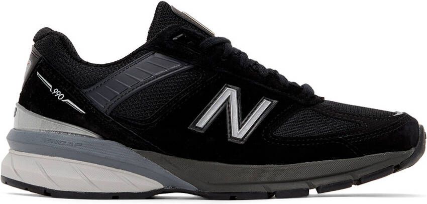 New Balance Black Made In USA 990v5 Low Sneakers - Picture 4