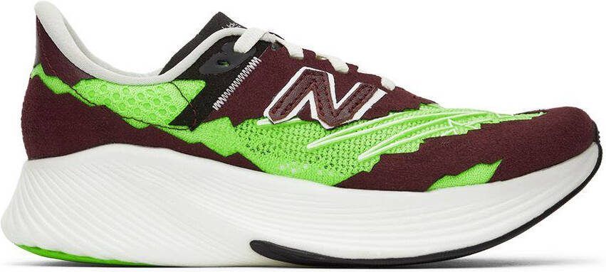 Stone Island Brown  Green New Balance Edition RC Elite V2 Sneakers - Picture 6