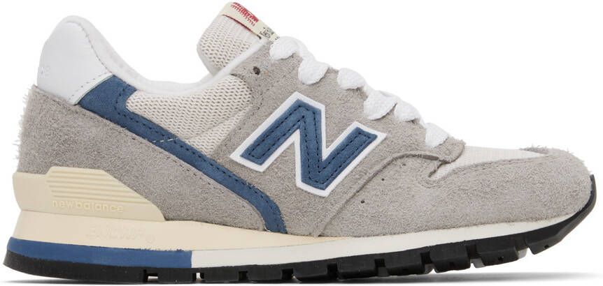 New Balance Gray  Blue Made In USA 996 Sneakers - Picture 2