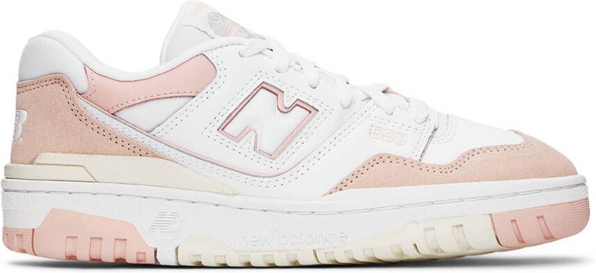New Balance Kids Pink  White 550 Sneakers - Picture 4
