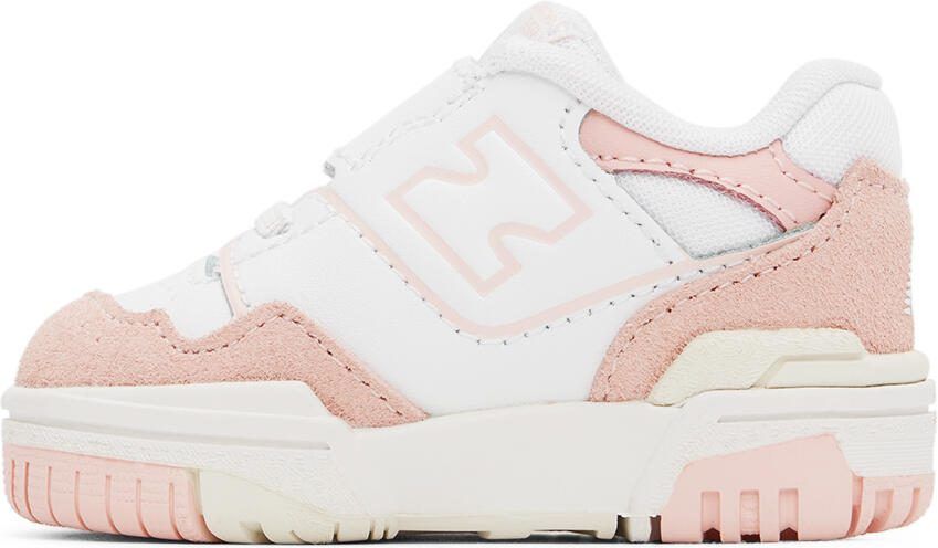 New Balance Baby Pink  White 550 Sneakers