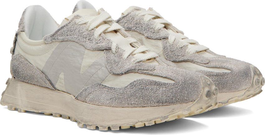 New Balance Beige  Gray 327 Sneakers - Picture 2