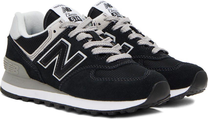 New Balance Black  Gray 574 Core Sneakers - Picture 2