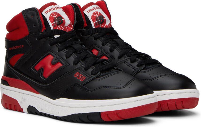 New Balance Black  Red 650R Sneakers - Picture 2