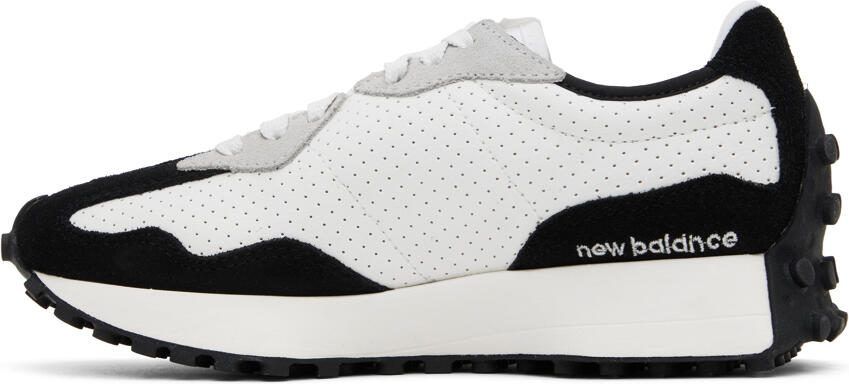 New Balance White  Black 327 Sneakers - Picture 3