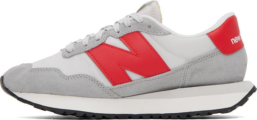New Balance Gray 237 Sneakers - Picture 3