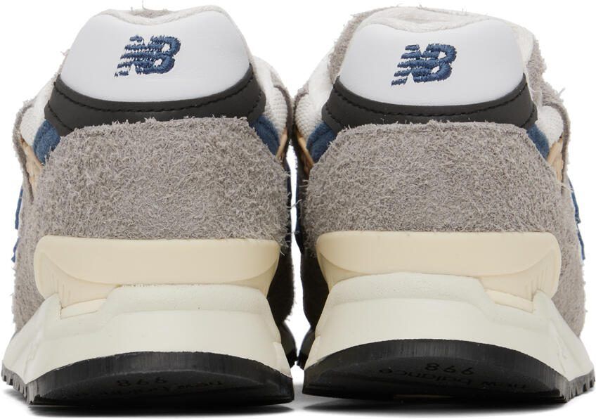 New Balance Gray  Blue Made In USA 998 Sneakers - Picture 8