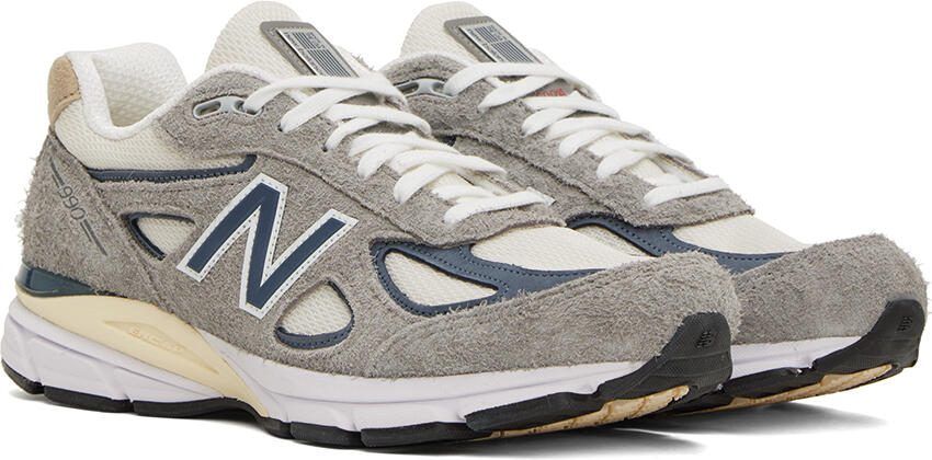 New Balance Gray Made In USA 990v4 Sneakers - Picture 2