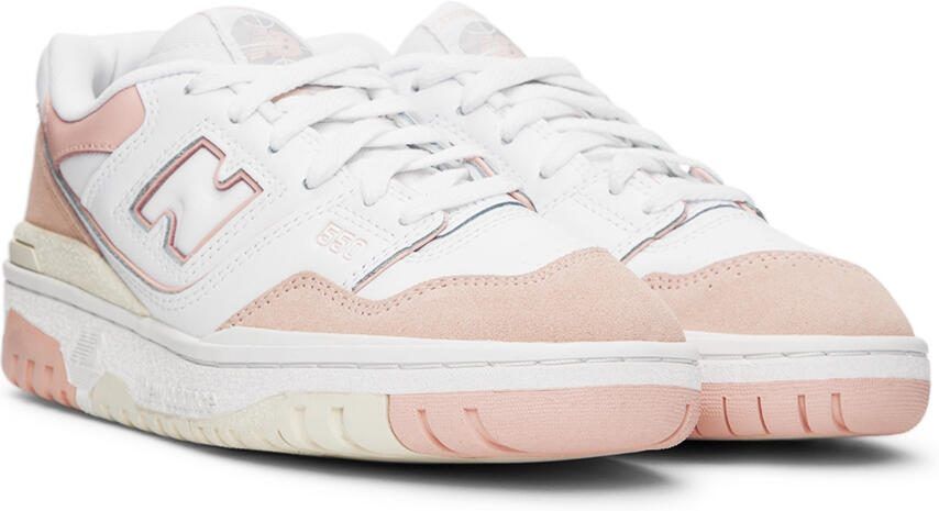 New Balance Kids Pink  White 550 Sneakers - Picture 2