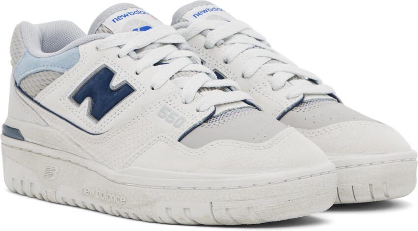 New Balance Off-White  Gray 550 Sneakers