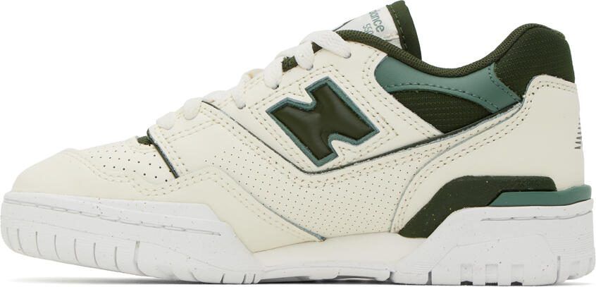 New Balance Off-White  Green 550 Sneakers - Picture 3