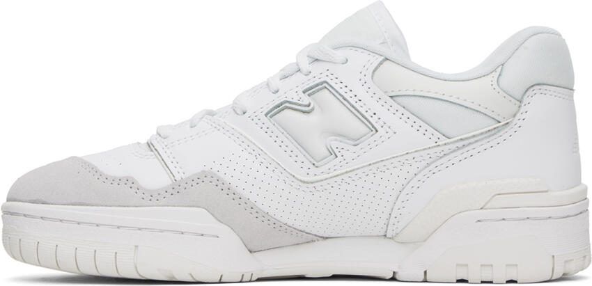 New Balance White  Tan 550 Sneakers - Picture 8
