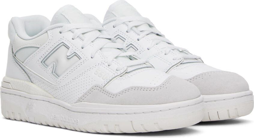 New Balance White  Tan 550 Sneakers - Picture 5