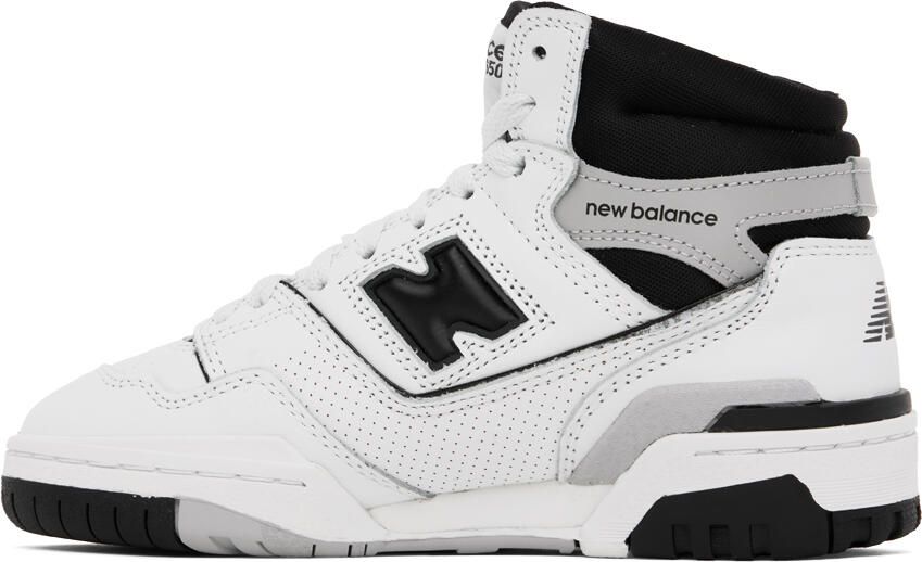 New Balance White  Black 650 Sneakers - Picture 4