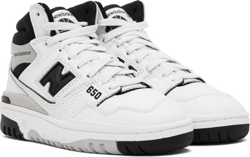 New Balance White  Black 650 Sneakers - Picture 3
