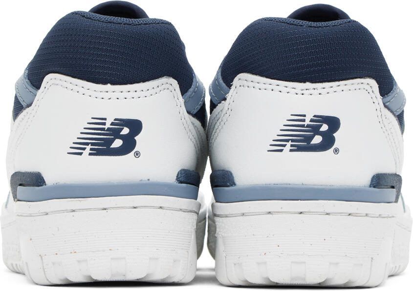New Balance White  Blue 550 Sneakers