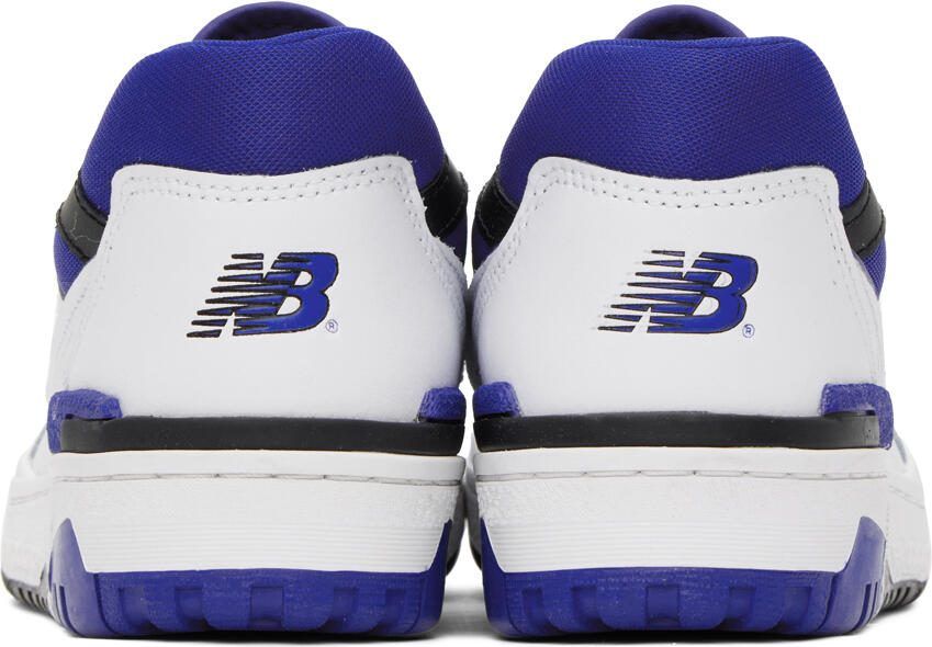 New Balance White  Blue 550 Sneakers - Picture 2