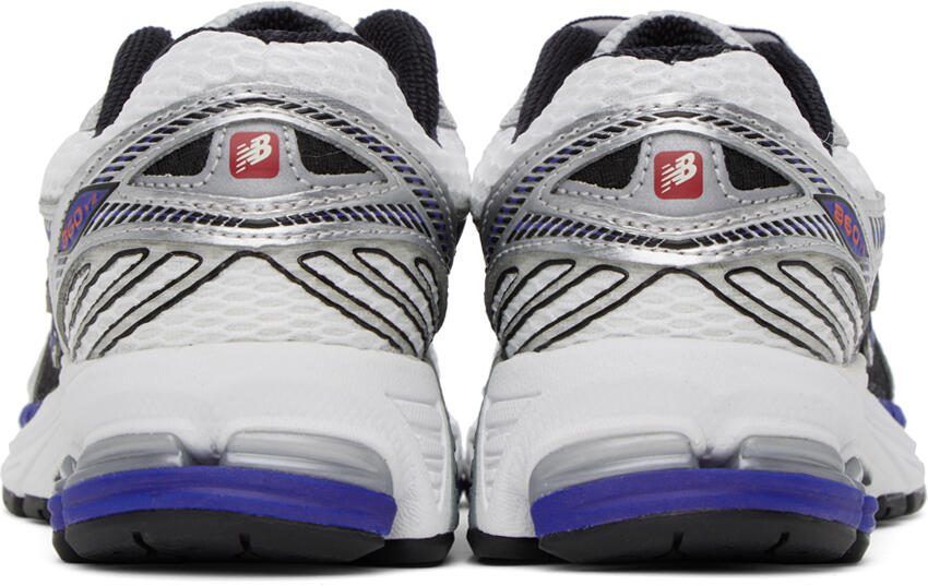 New Balance White  Blue 860V2 Sneakers