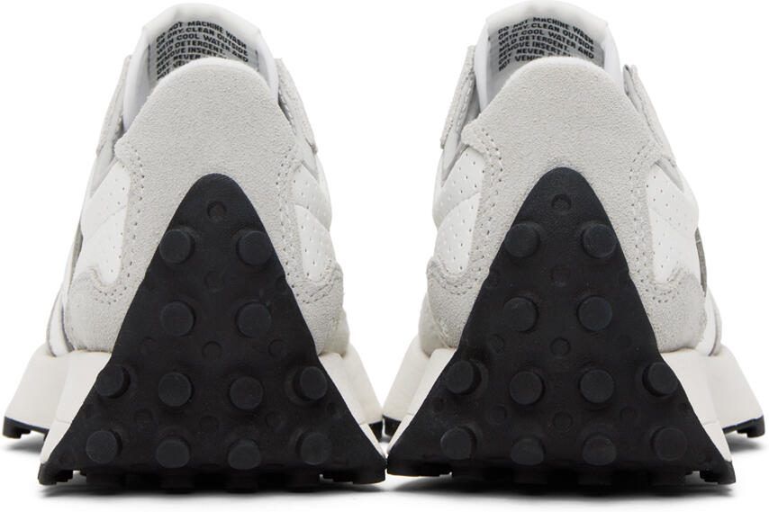 New Balance White  Gray 327 Sneakers - Picture 6