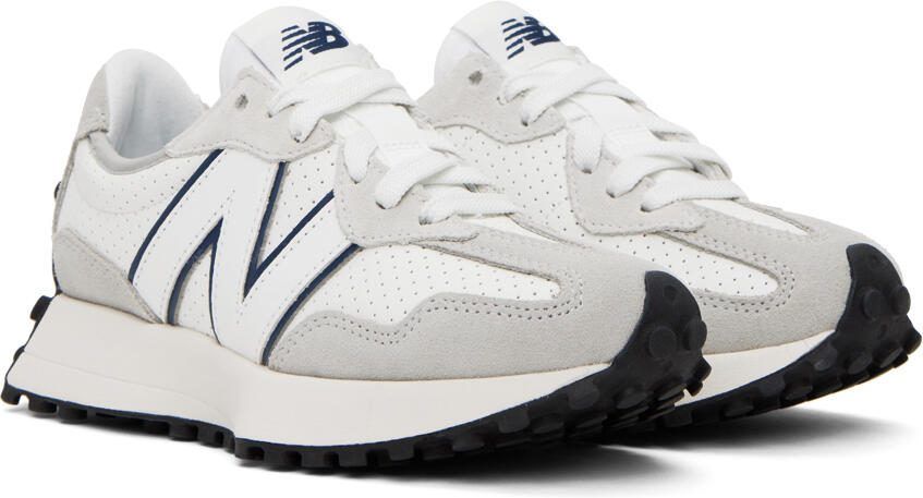 New Balance White  Gray 327 Sneakers