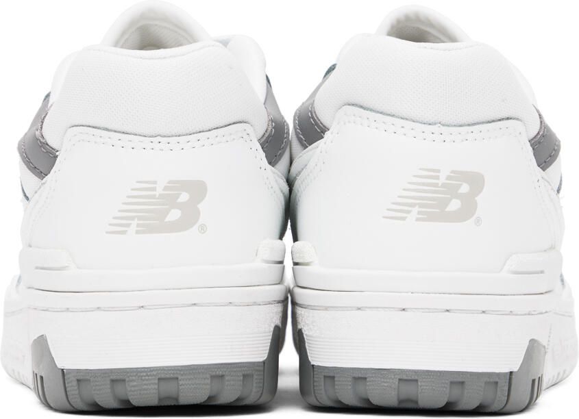 New Balance White  Gray 550 Sneakers