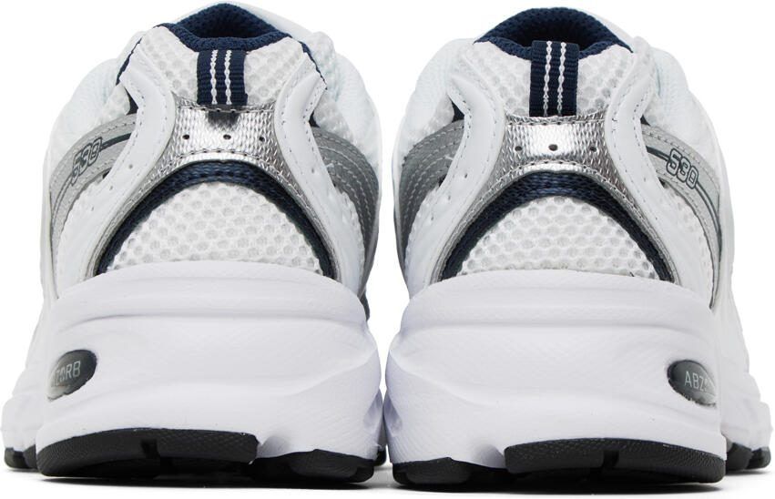 New Balance White  Silver 530 Sneakers