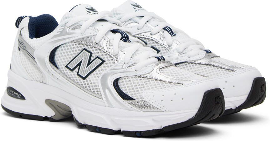 New Balance White  Silver 530 Sneakers - Picture 2