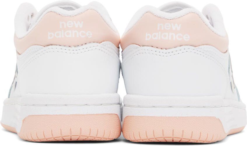 New Balance White  Pink 480 Sneakers