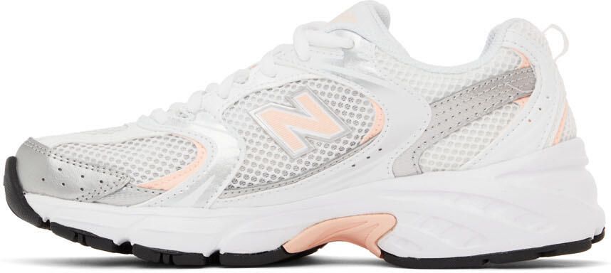 New Balance White  Pink 530 Sneakers - Picture 3