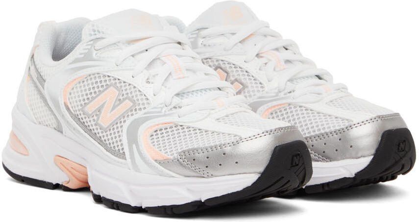 New Balance White  Pink 530 Sneakers - Picture 2