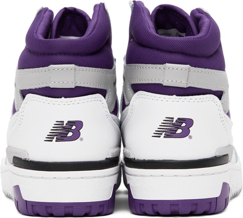 New Balance White  Purple 650 Sneakers
