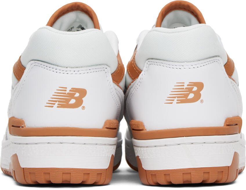 New Balance White  Tan 550 Sneakers