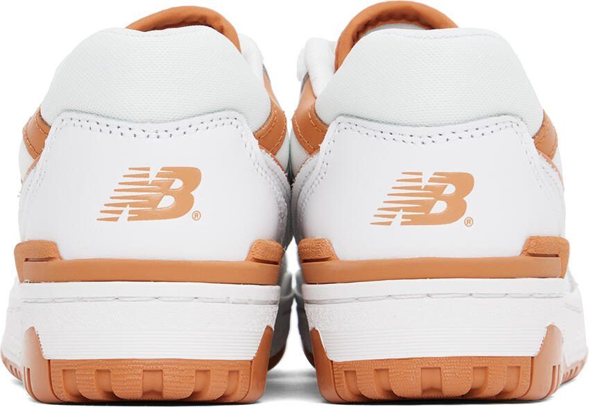New Balance White  Tan 550 Sneakers - Picture 3
