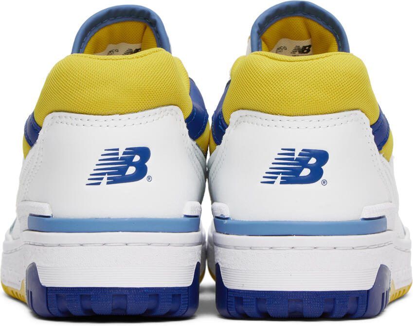 New Balance White  Yellow 550 Sneakers